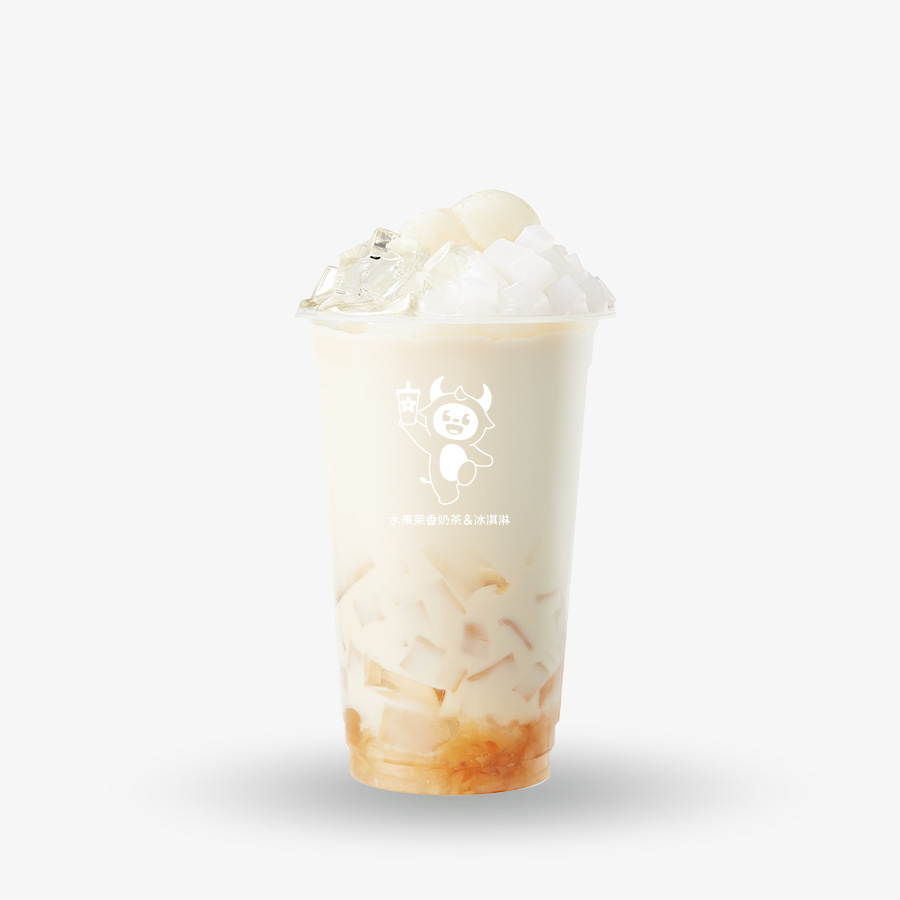 荔枝茉香奶茶