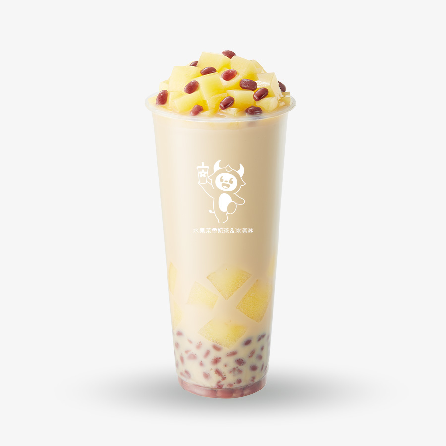 红豆布丁奶茶